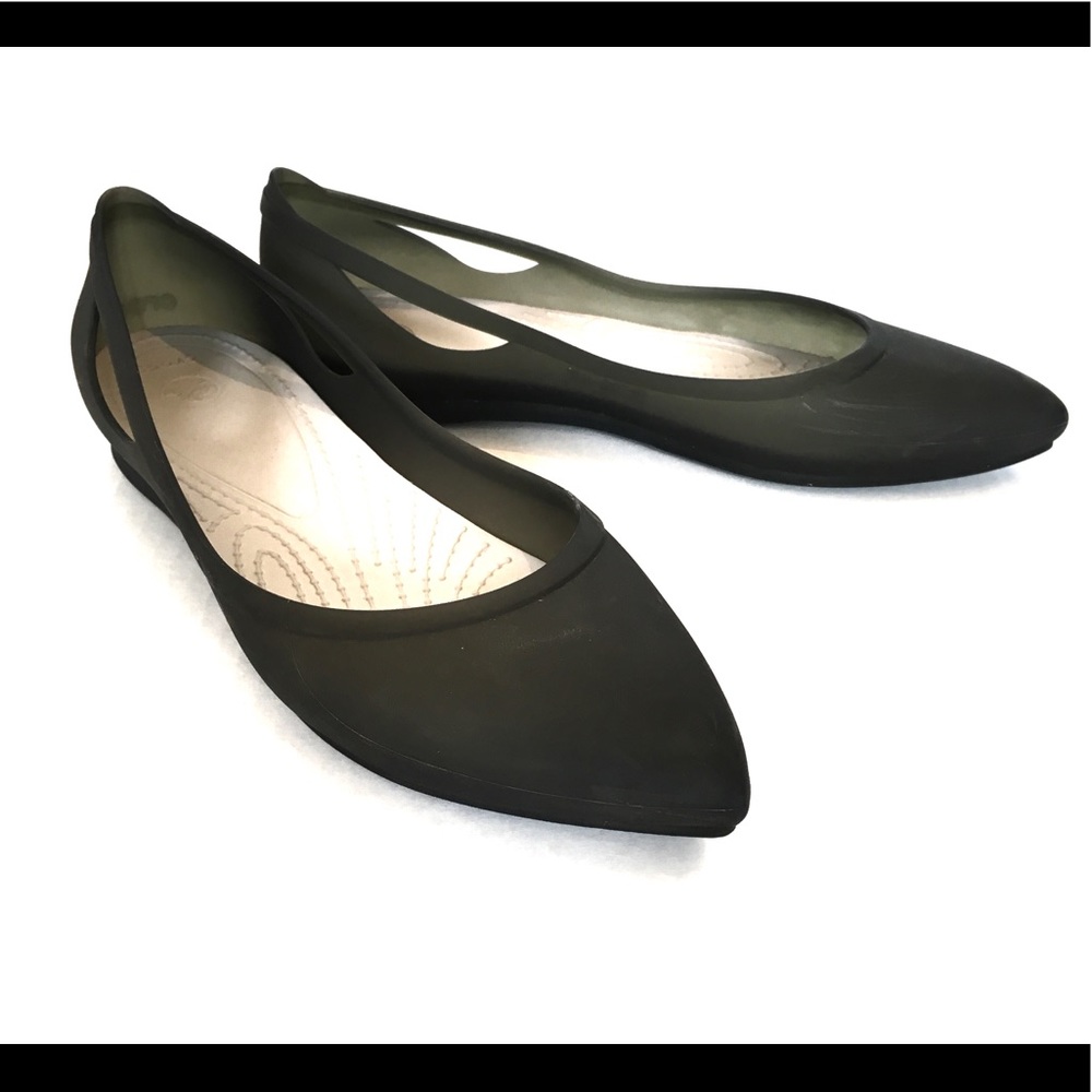 Women’s Rio flat Crocs rubber 8W water resistant